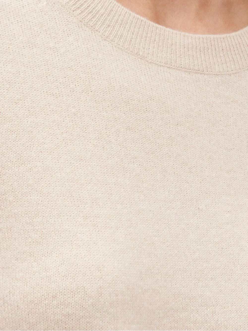 NWT! J. CREW 100% cashmere classic-fit crewneck sweater hthr natural small BA400